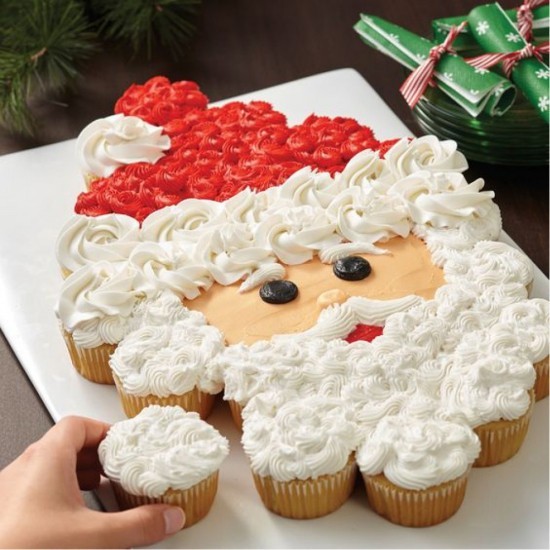 Weihnachtliche Muffins selber backen und dekorieren weihnachtsbaum aus muffins cupcakes gesicht