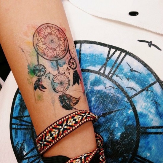 coole traumfänger tattoo arm tattoo designs