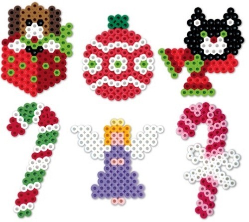 Mit Bügelperlen zu Weihnachten basteln 60 Ideen und Tipps verschiedene designs zu weihnachten engel hund katze