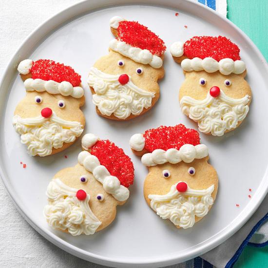 Süße Butterplätzchen zu Weihnachten backen und dekorieren weihnachtsmänner kreativ einfach