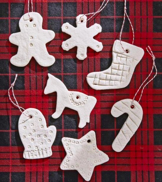 Kreative und praktische Weihnachtsgeschenke basteln mit Kindern christbaum ornamente unterschiedliche designs