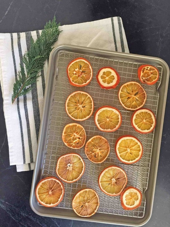orangenscheiben trocknen weihnachtsdeko selbstgemacht
