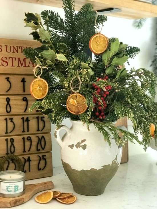 weihnachtlich dekorieren orangenscheiben trocknen dekoideen weihnachten