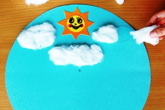Basteln mit Kindern zum Frühling - 40 kreative Ideen und Anleitung sonniges wetter malen