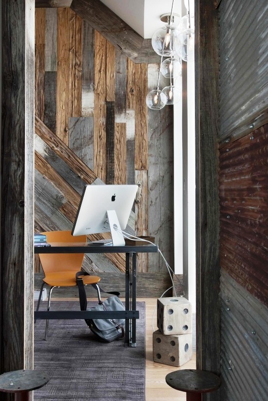 Industrial Style – Tipps und Ideen für die perfekte städtische Einrichtung heim office büro mit alten metall wänden