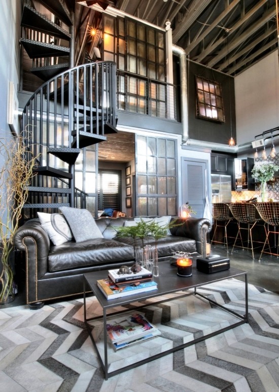 Industrial Style – Tipps und Ideen für die perfekte städtische Einrichtung wohnzimmer mit typischen deko elementen