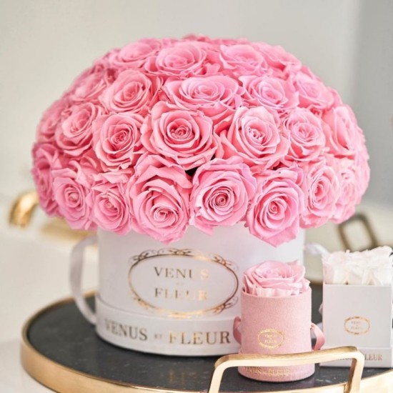 Liebevolle und personalisierte Geschenke für Freundin zu jedem Anlass rosa infinity rosen 365