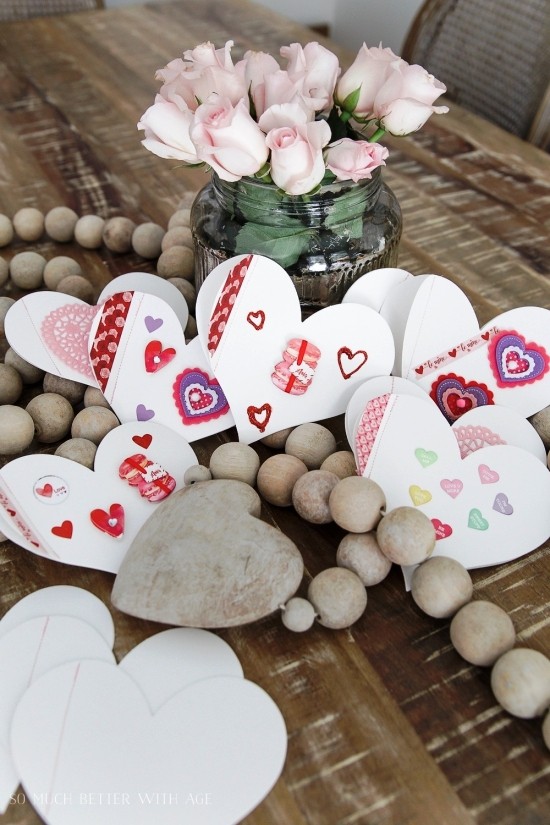 So gestalten Sie die beste Valentinskarte zum 14. Februar karten mit washi tape und stickers