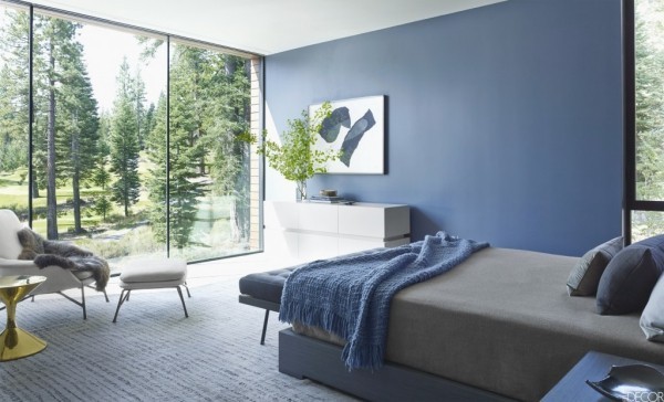 Schicke Schlafzimmer Farbideen für einen gesunden Schlaf modernes schlafzimmer in blau