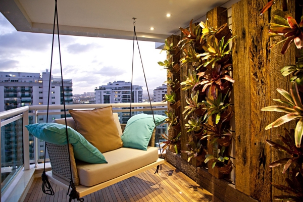 Terrassen Deko Ideen für große und kleine Außenbereiche sichtschutz vertikale gärten