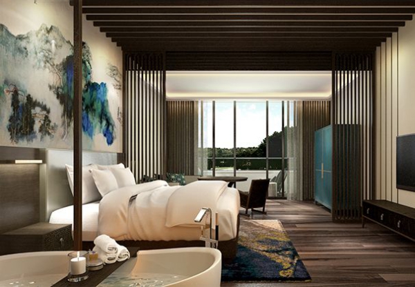 Traumhaftes orientalisches Schlafzimmer einrichten hübsches schlafzimmer schöne aussicht wandtattoo
