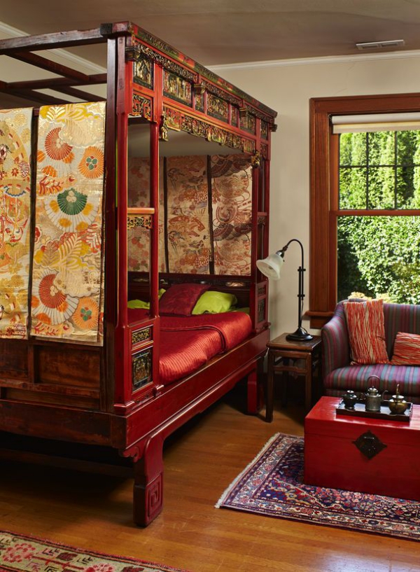 Traumhaftes orientalisches Schlafzimmer einrichten klassisches chinesisches schlafzimmer rote elemente
