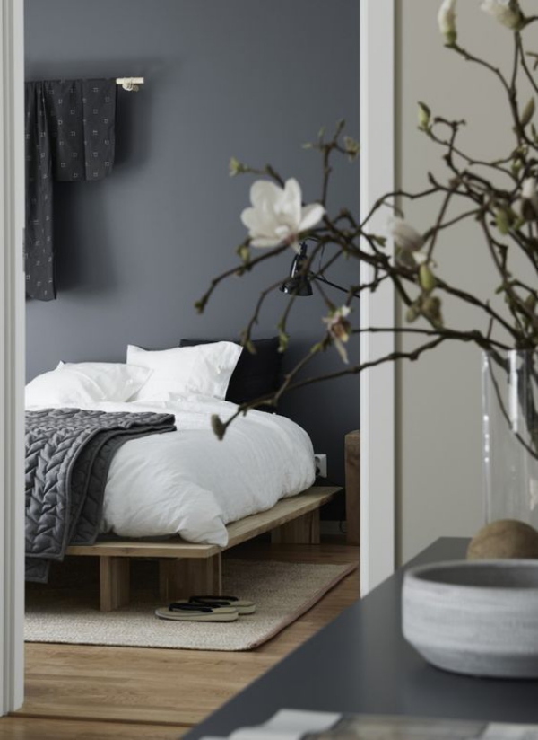 Traumhaftes orientalisches Schlafzimmer einrichten niedriges bett japan inspiriert magnolie