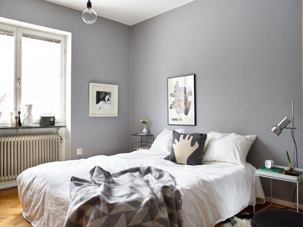 Wandfarbe Hellgrau und wie Sie sie richtig einsetzen schlafzimmer schön graue wände