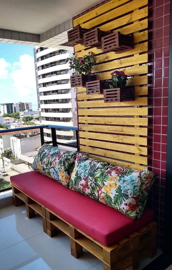 palettenbank selber machen palettenmöbel balkon