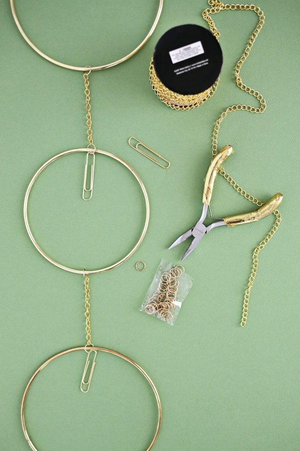 Metallring Deko – DIY Ideen zum einfachen Nachmachen ringe aneinander binden ketten