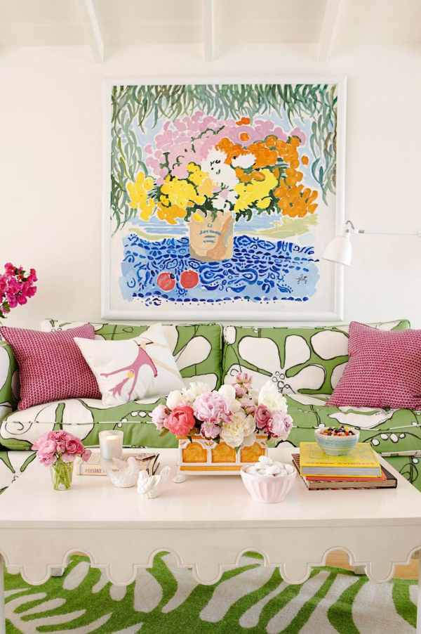 Sommerdeko basteln mit Kindern – 60 frische Ideen zum einfachen Selbermachen sommer deko wohnzimmer farbschema