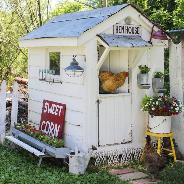 Hühnerstall einrichten – Ideen und Tipps für glückliche Hühner stall frühling sommer vogel deko