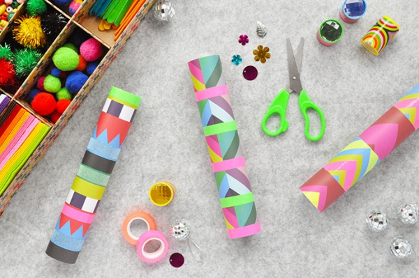 Kaleidoskop basteln mit Kindern – Einfache Anleitung und kreative Ideen bunte fertige geräte