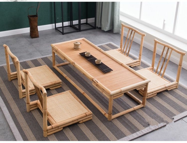 Möbel aus Bambus japanische Bambusmöbel Zen Atmosphäre