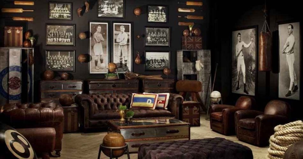 Steampunk Möbel und Einrichtungstipps für den perfekten Vintage Look wohnzimmer leder möbel deko