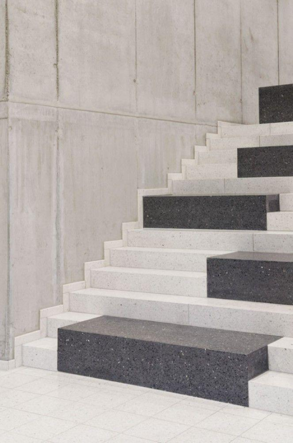 Verschiedene Stufen Treppengestaltung Granittreppen