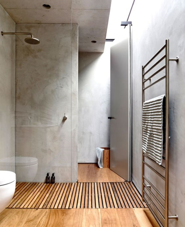 Warme zeitgenössische Designideen Badezimmer Ideen