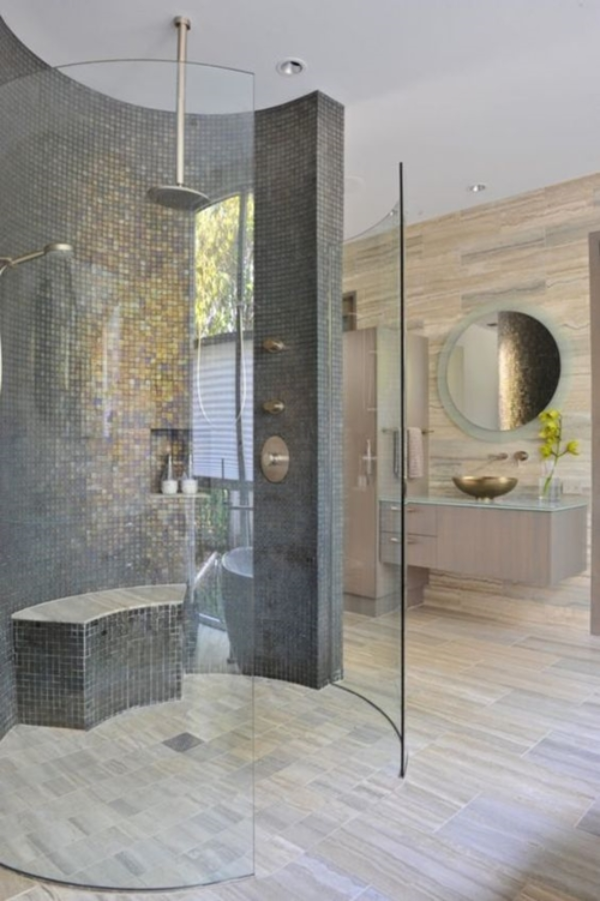 ovale Formen fürs Innendesign Badezimmer Ideen