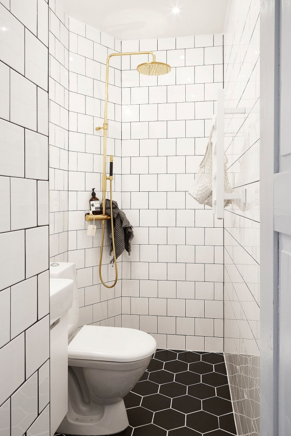 3 qm Bad einrichten – Tipps für ein funktionelles und stilvolles Badezimmer coole fliesen schwarz weiß