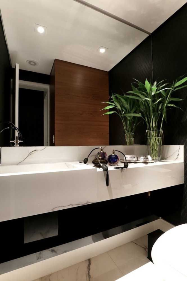 Badezimmer Spiegel Ideen Glücksbambus