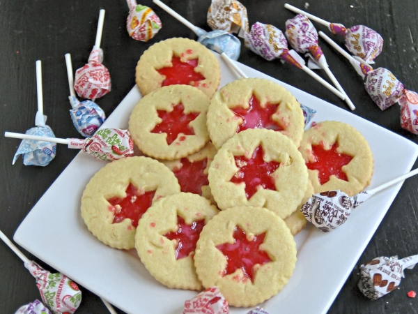 Basteln mit Süßigkeiten zu Halloween – 30 Ideen und 3 Anleitungen kekse mit zucker lutscher inneren