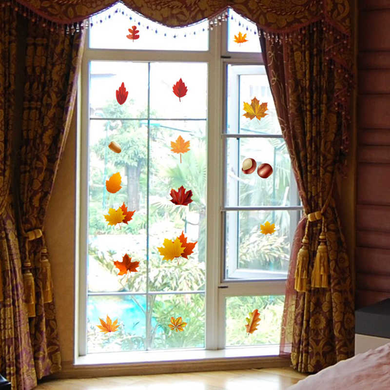 Fensterdeko für den Herbst Herbst Fensterbilder