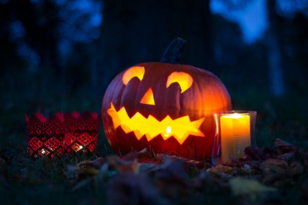 Halloween Laterne - toller Lampenschirm - tolle Ideen