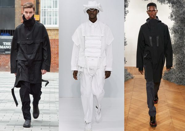 Herrenmode - schwarz weiße Outfits Ideen