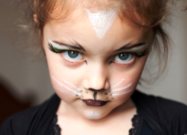 Kinder tolle schminken - tolles Halloween Make Up