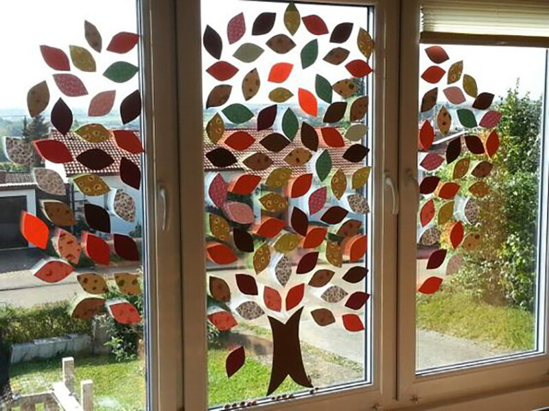 Schöner Herbst - tolle Ideen - Herbst Fensterbilder