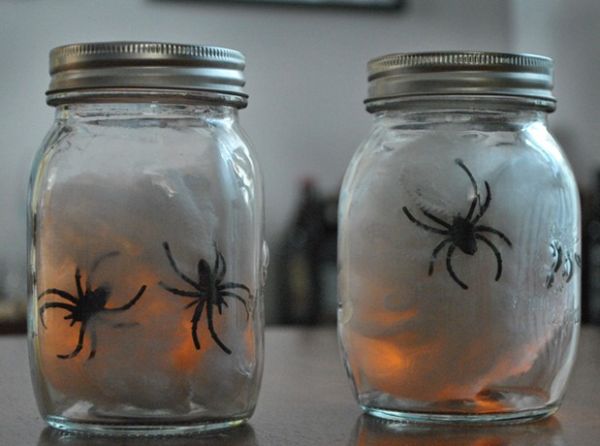 Spinnen Ideen - Halloween Laterne