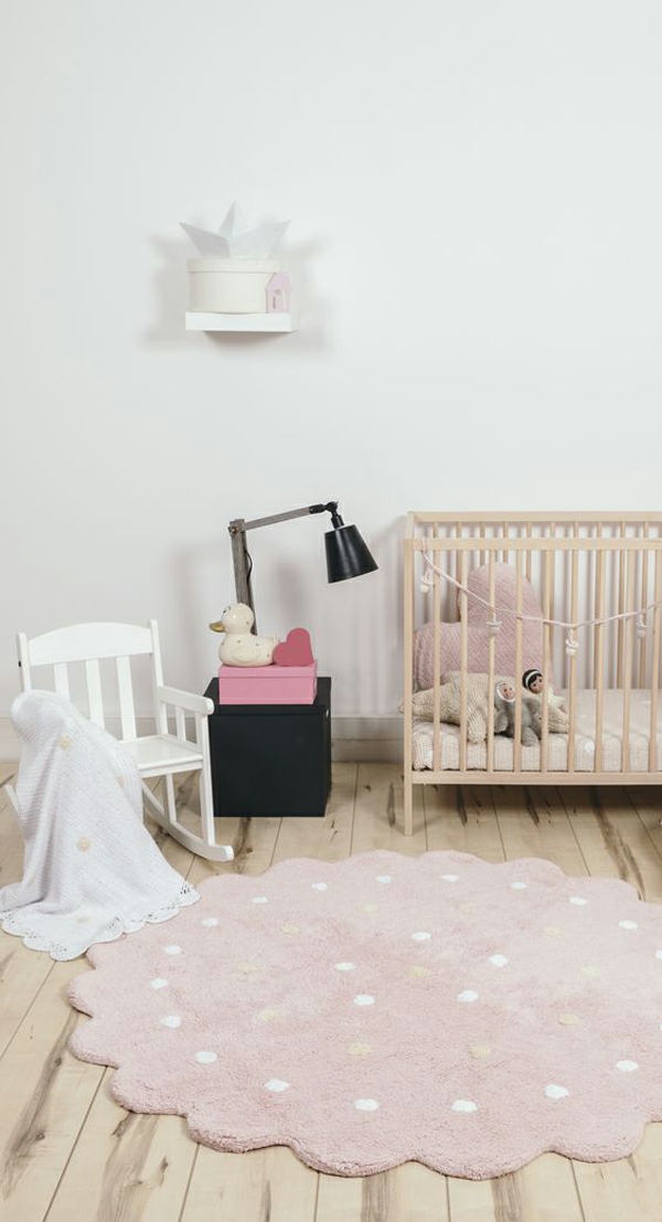 babyzimmer teppich auswählen mädchenzimmer einrichten ideen