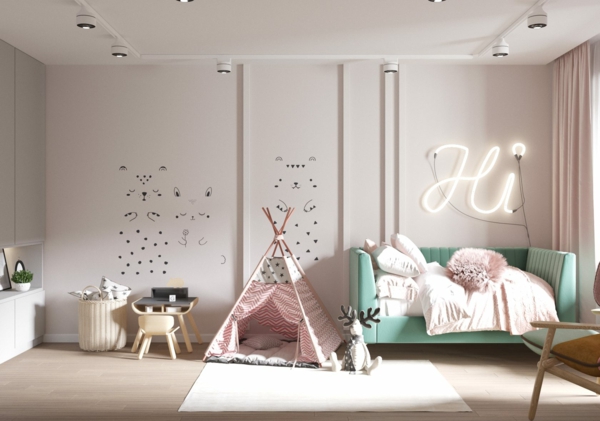 babyzimmer teppich stilvolle einrichtung schöne pastellfarben