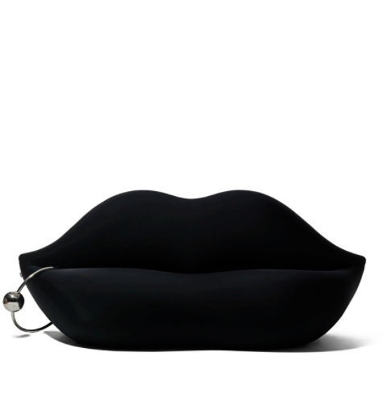 extravagante Sofas ausgefallenes Modell in Form von Frauenlippen Extra Ring aufgehängt