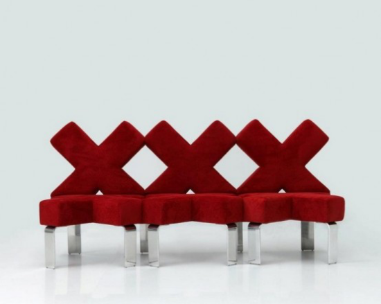 extravagante Sofas ausgefallenes Modell minimalistisches Design XXX Format
