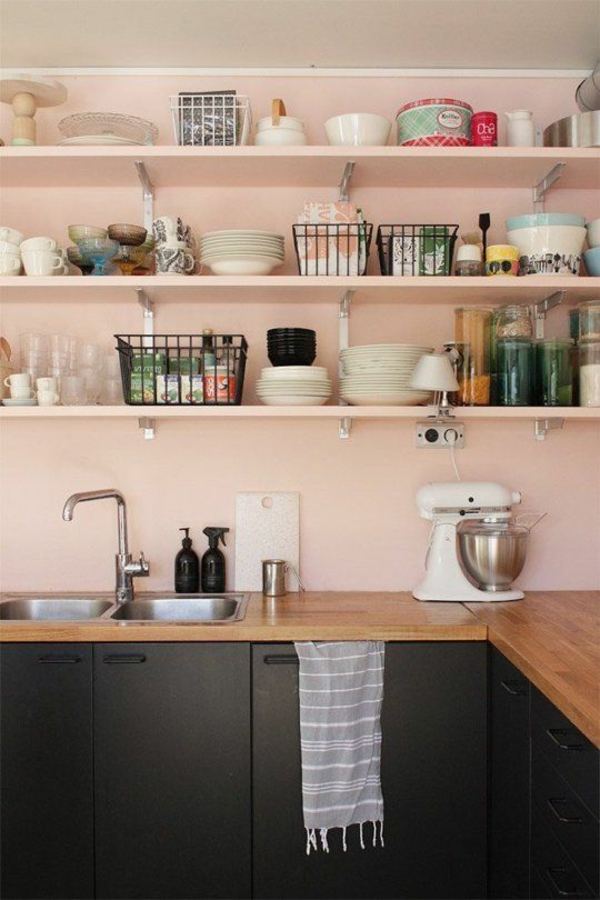 küche streichen farbideen pastellfarben gemütliche küche gestalten