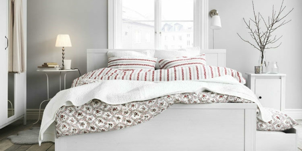 schlafzimmer gemütlich gestalten skandinavisches design deko ideen schlafzimmer helle farben kombinieren