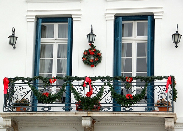 weihnachtlich dekorieren balkon deko stilvolle dekoideen