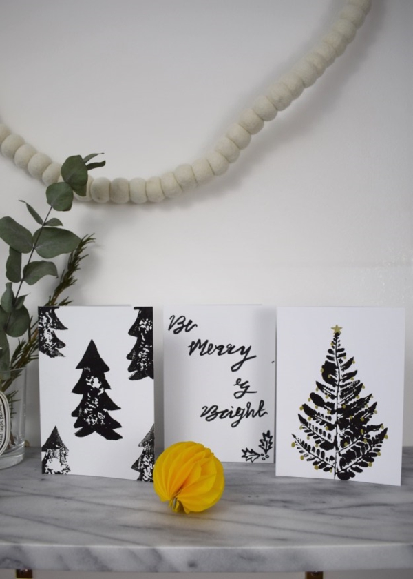 weihnachtskarten gestalten ideen schöne motive glückwünsche