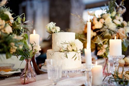 Winterhochzeit Kerzen Hochzeitstorte Ideen
