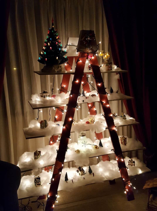 außergewöhnliche weihnachtsdeko selber machen fantasievolle dekoideen außergewöhnlicher christbaum