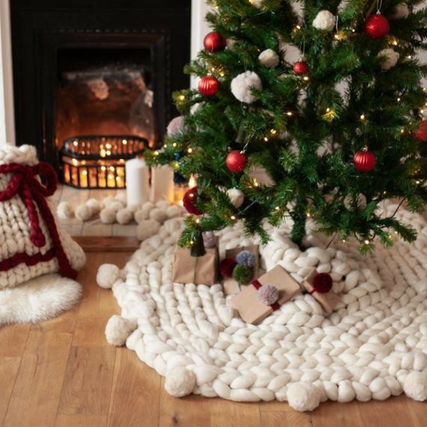 skandinavische weihnachtsdeko wohnzimmer gemütlich gestalten festliche dekoideen