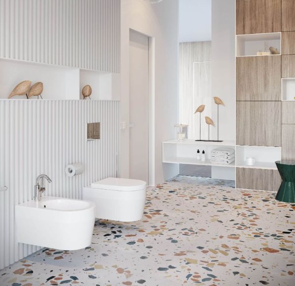 Badezimmer Ideen Fliesen Muster mit tollem Design