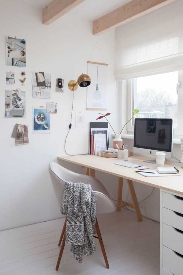 Bürostuhl - Idee für einen weißen Raum